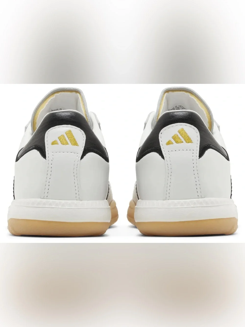 adidas Samba Millennium Womens White Sneakers with Black Stripes